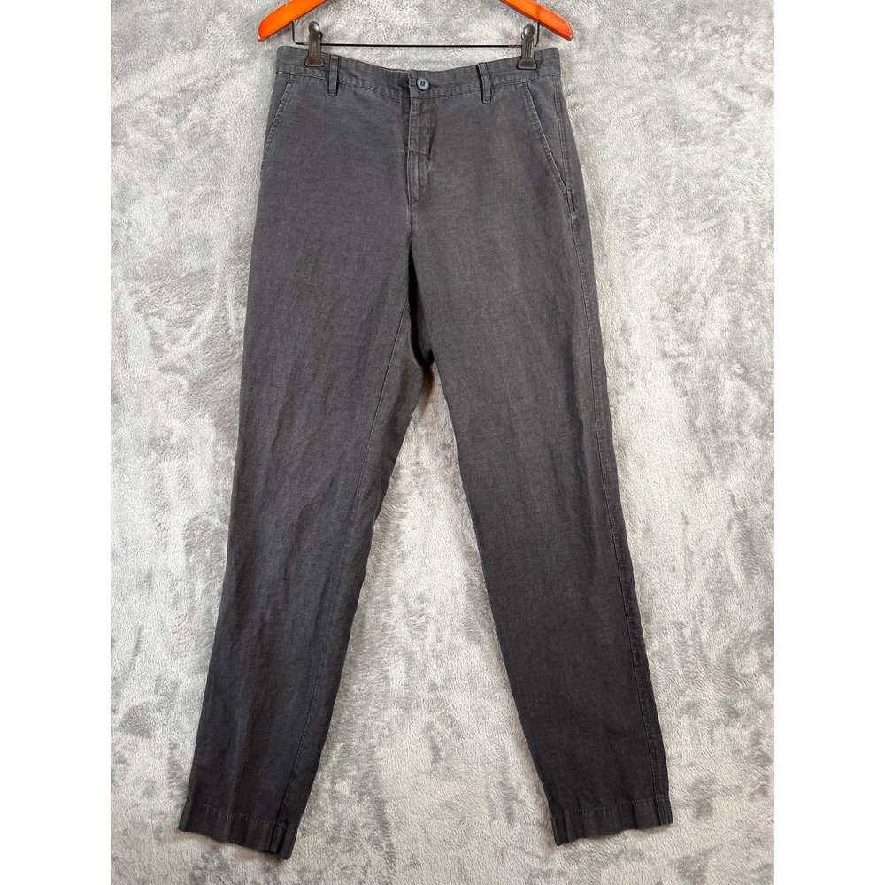 Outlier NYC Injected Linen Pants Mens 31x33 Gray Lightweight Tech Linen Trousers